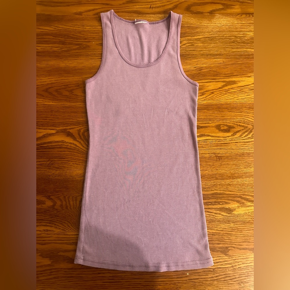 Vintage Delia’s Juniors Womens Ribbed Small Tank Top purple vintage